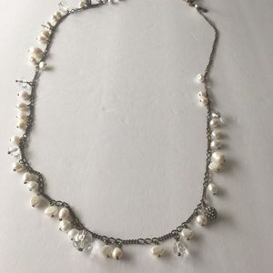 Jcrew pearl charm necklace